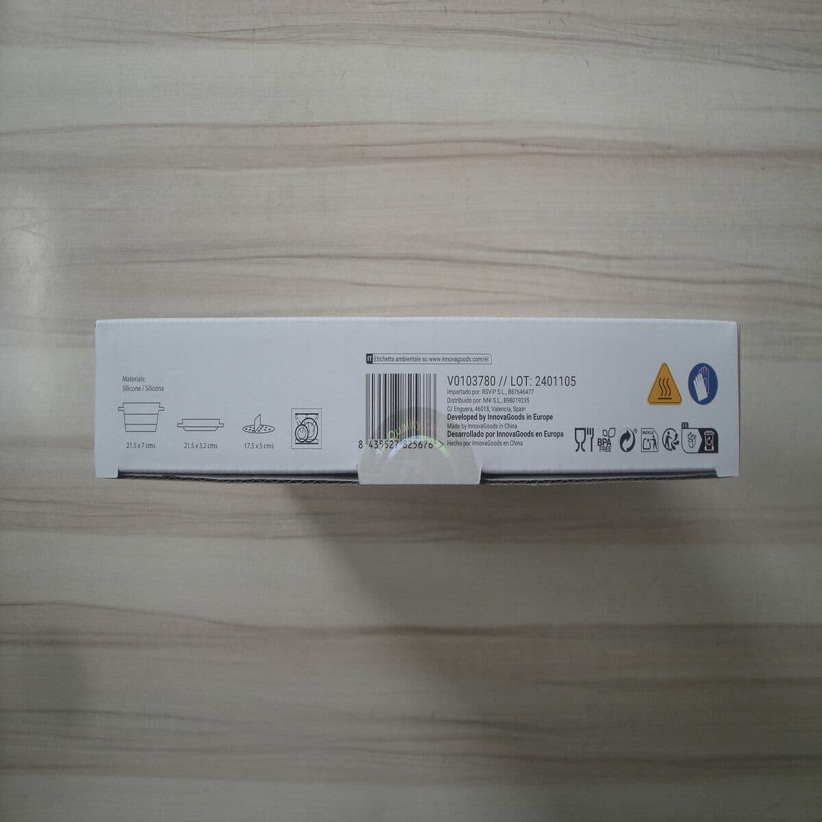 Składany silikonowy koszyk do frytkownicy na gorące powietrze Fliynner InnovaGoods Szary 1 L (Odnowione B) - Image 18