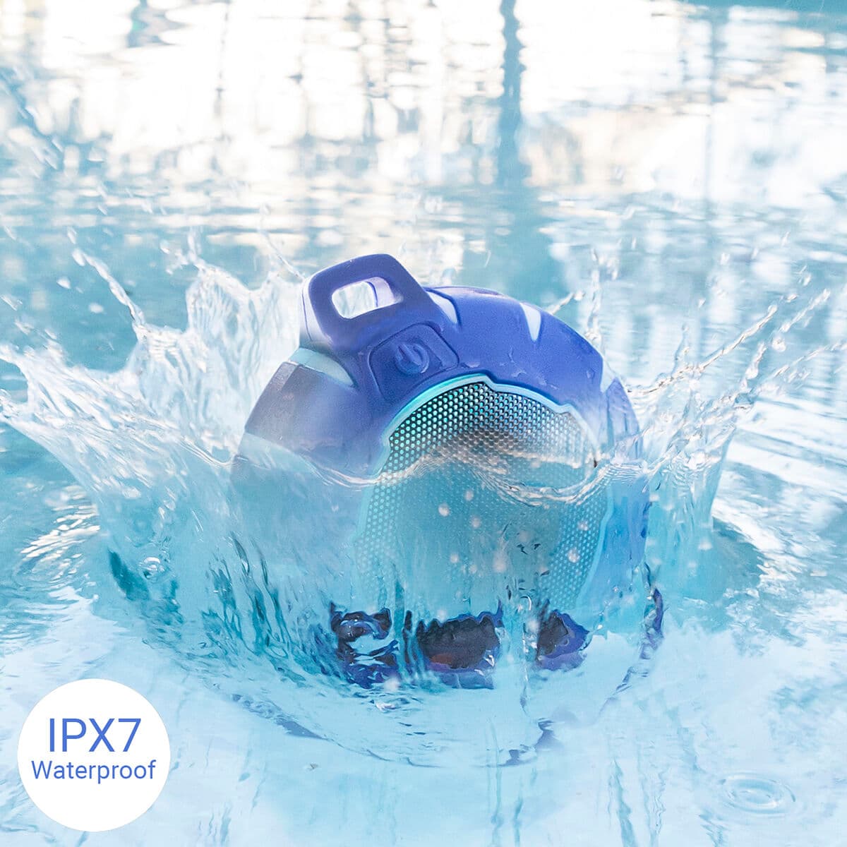 Bežični plutajući LED zvučnik Floaker InnovaGoods Plava Crna (Obnovljeno B) - Image 4