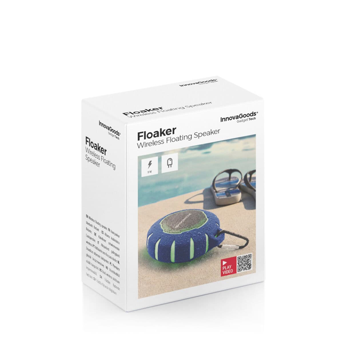 Bežični plutajući LED zvučnik Floaker InnovaGoods Plava Crna (Obnovljeno B) - Image 16