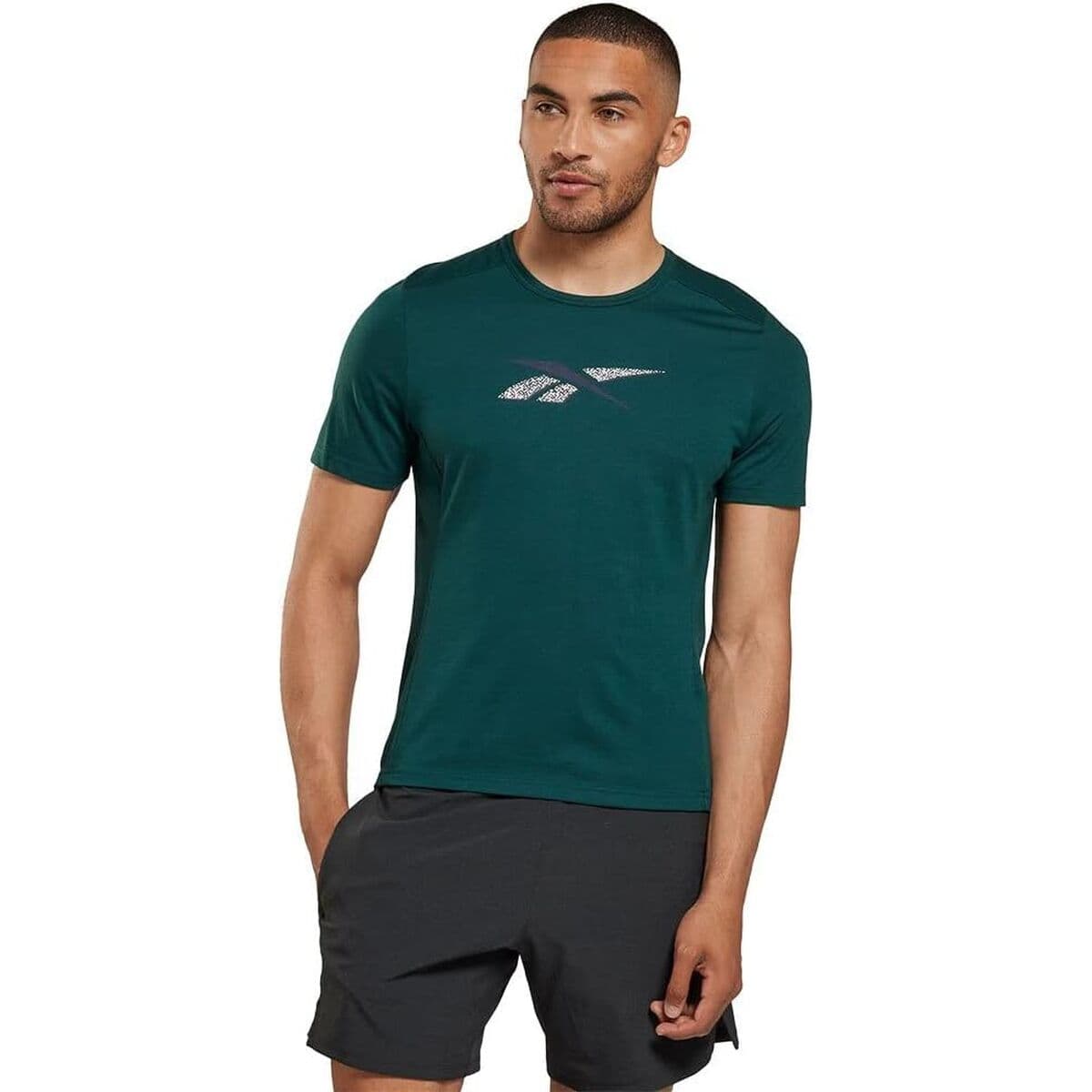 Camiseta de Manga Corta Mujer Reebok GR Athlete Verde (L)