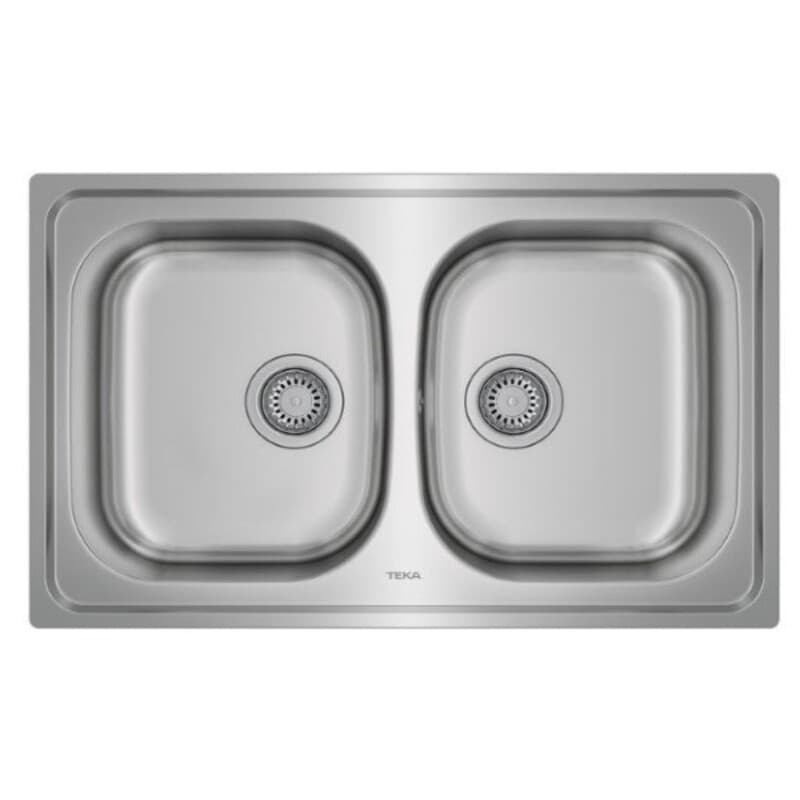 Kriauklė su dvejomis plautuvėmis Teka Universe 115040007 80 cm