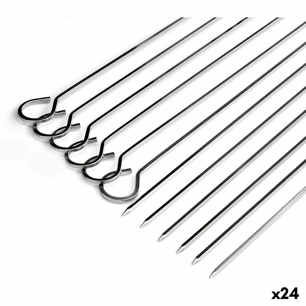 Set de Pinchos para Barbacoa Algon Metal 27 cm 6 Piezas (24 Unidades)