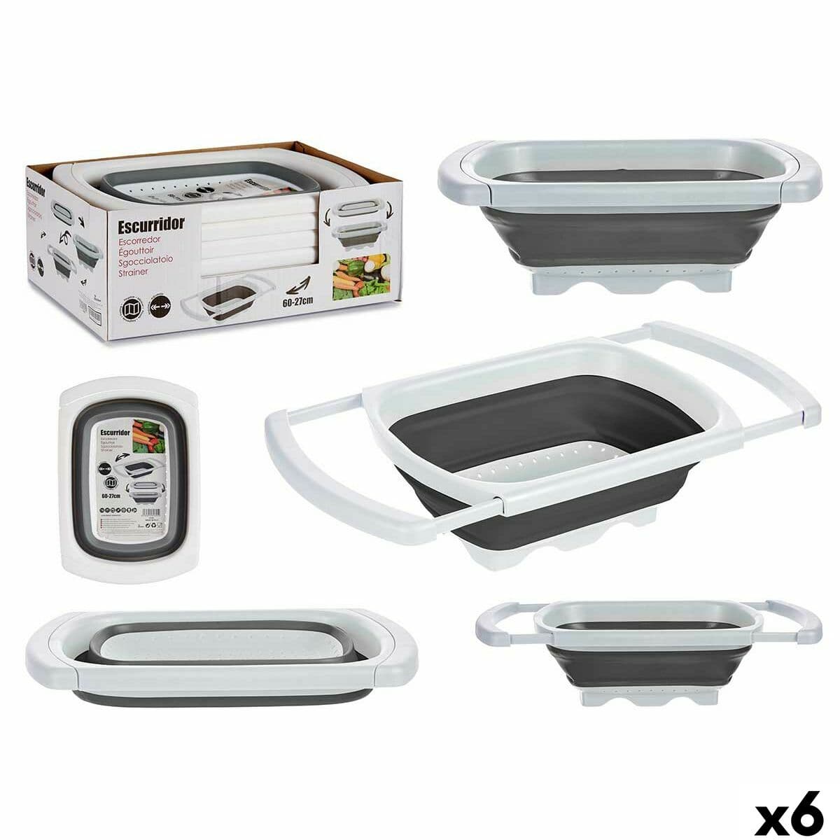 kurn Kinvara Valge Hall polüpropüleen TPR 60 x 26 x 12 cm 39,5 x 4,5 x 26 cm (6 Ühikut)