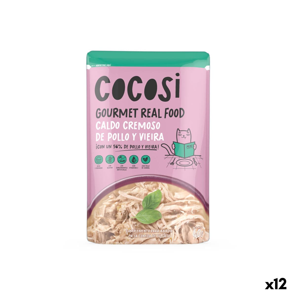 Mačja hrana Cocosi Gourmet Real Food 40 g 12 kom.