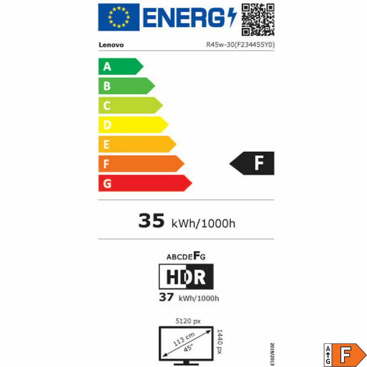 Monitor Lenovo 67B1GAC3EU 44,5" 4K Ultra HD - Image 2
