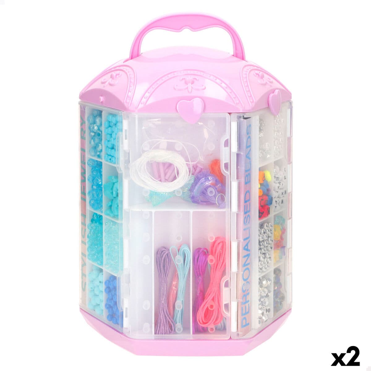 Kit Creación de Pulseras y Collares Colorbaby 17 X 24 X 18,5 CM (2 Unidades)