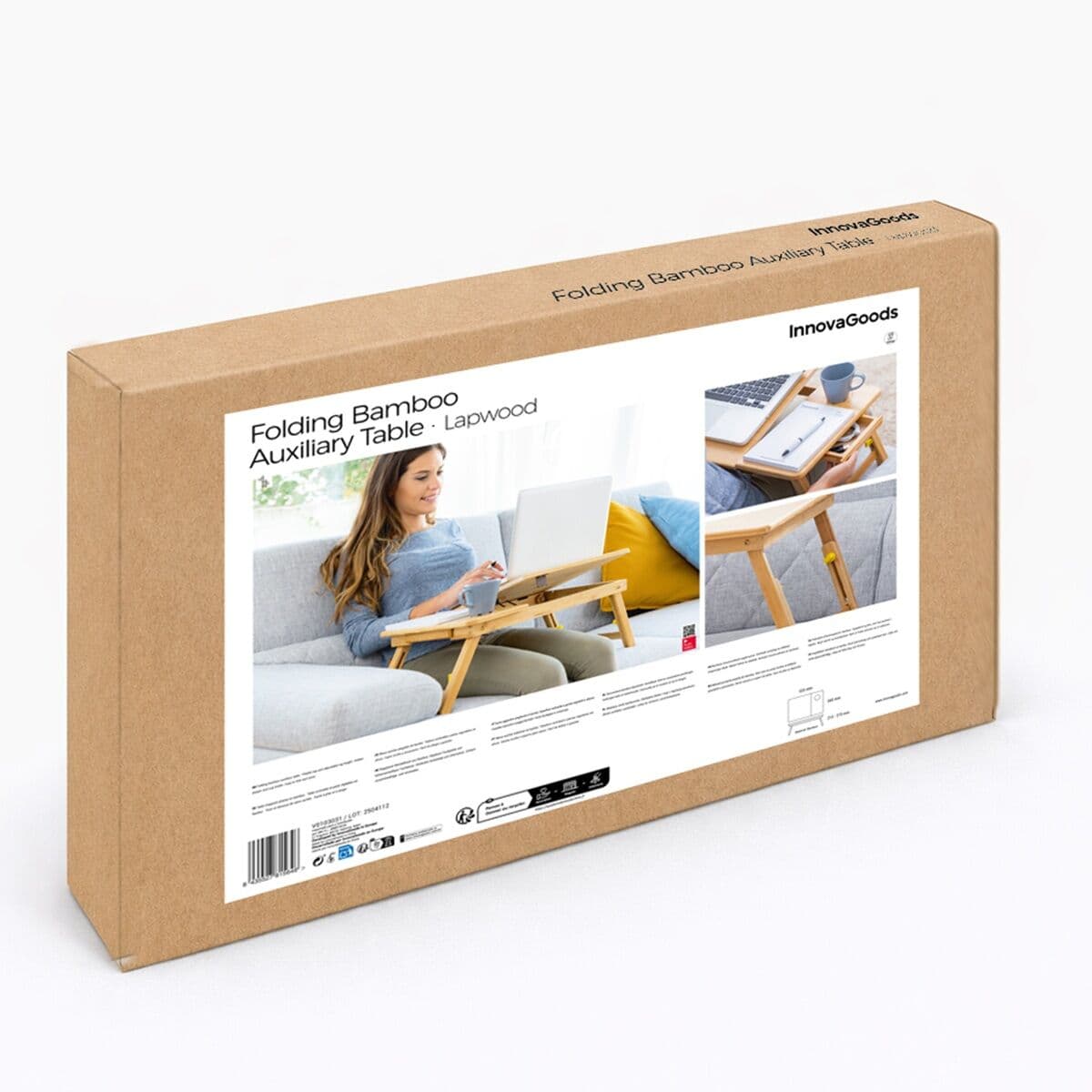 Beistelltisch aus Bambus, klappbar Lapwood InnovaGoods - Image 12