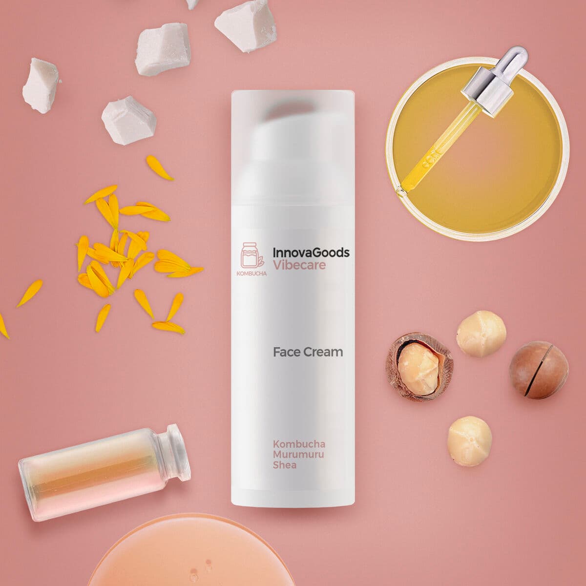 Feuchtigkeitscreme Kombucha Vibecare InnovaGoods 50 ml - Image 5