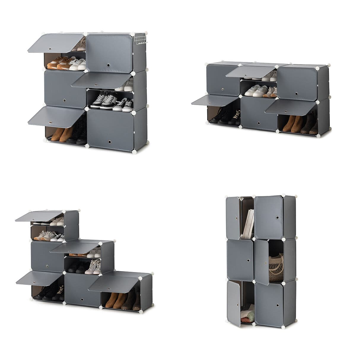 Portatiivne modulaarne jalatsiriiul InnovaGoods Hall - Image 11