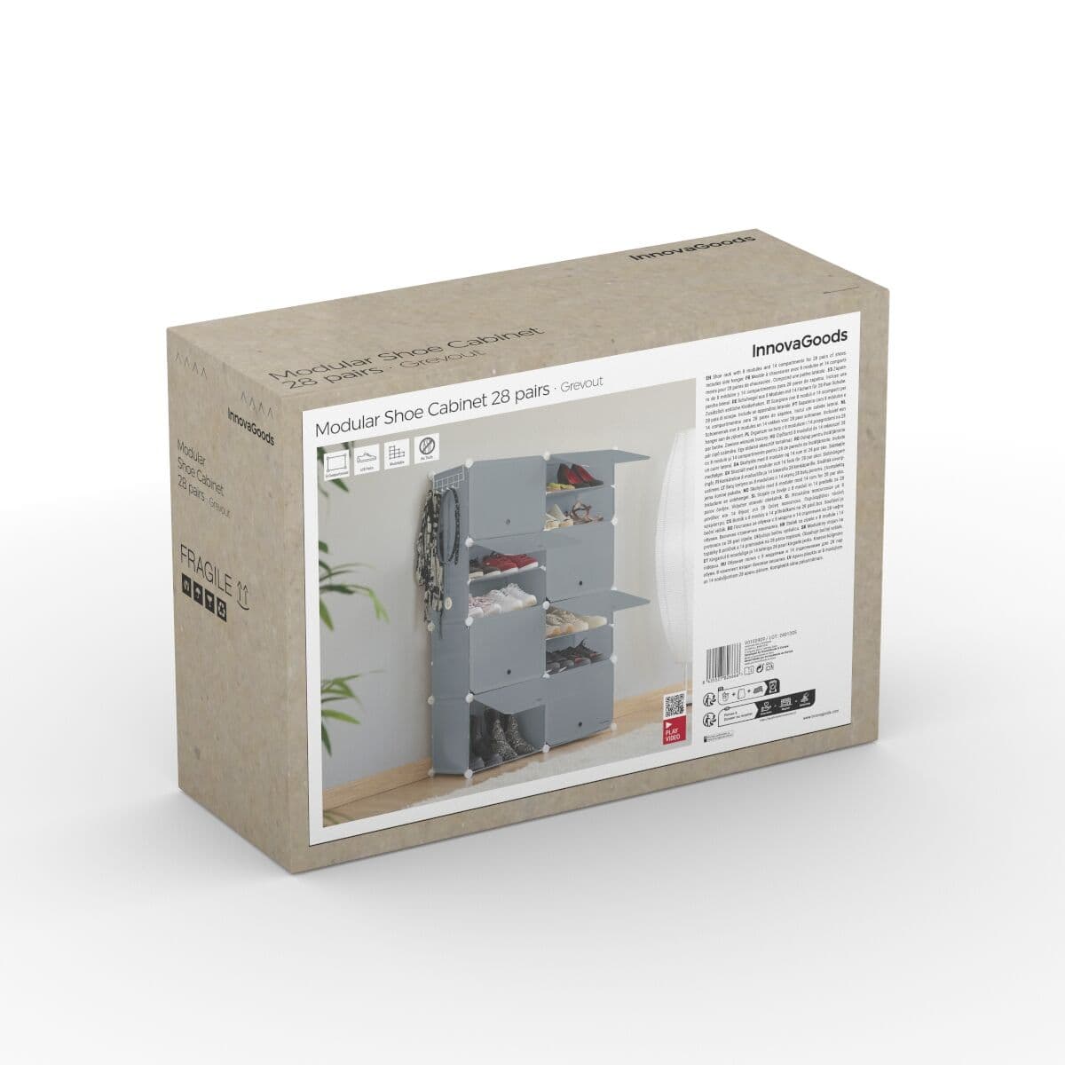 Portatiivne modulaarne jalatsiriiul InnovaGoods Hall - Image 17