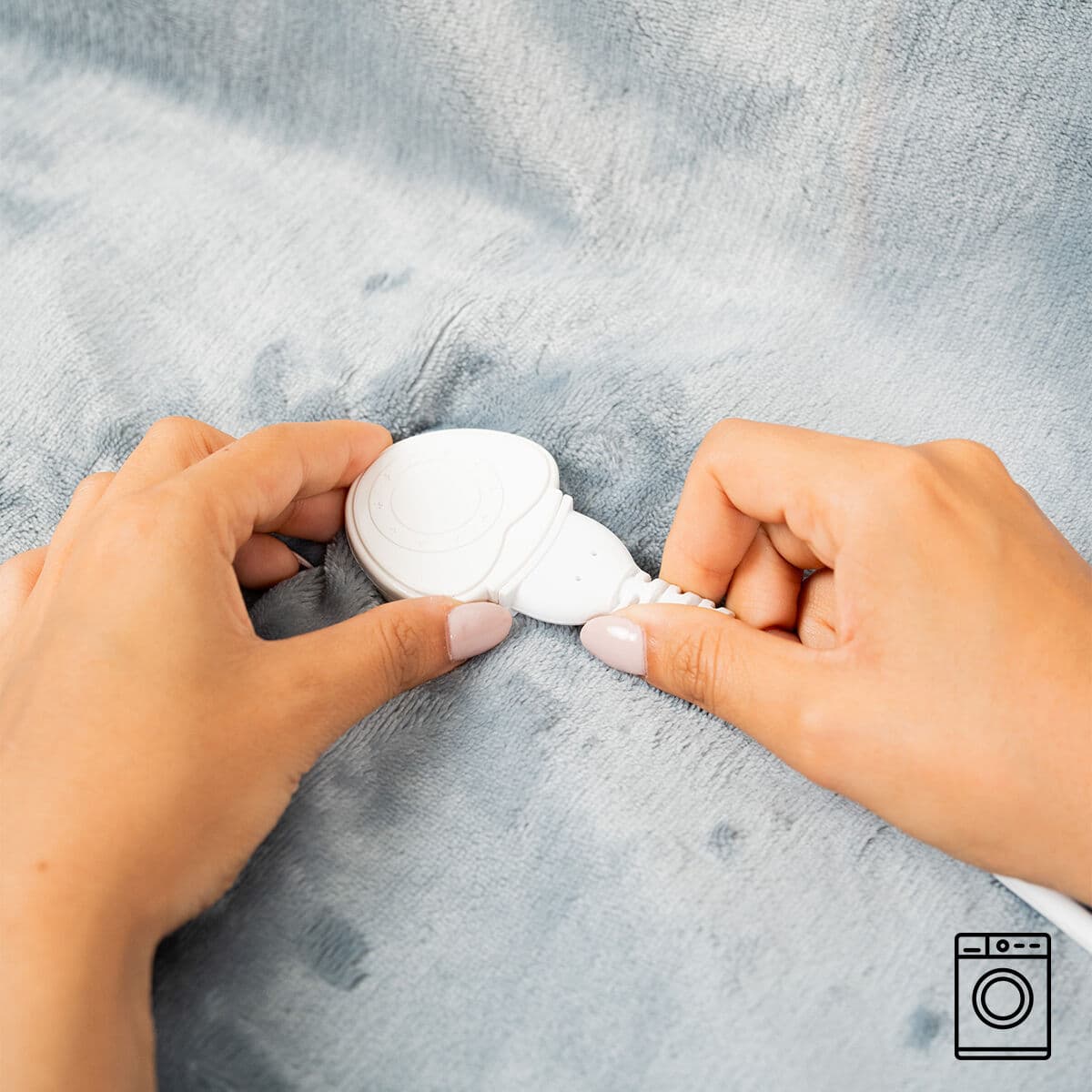 elektrische Abdeckung Heklet InnovaGoods Weiß Grau 130 x 180 cm 160 W - Image 2