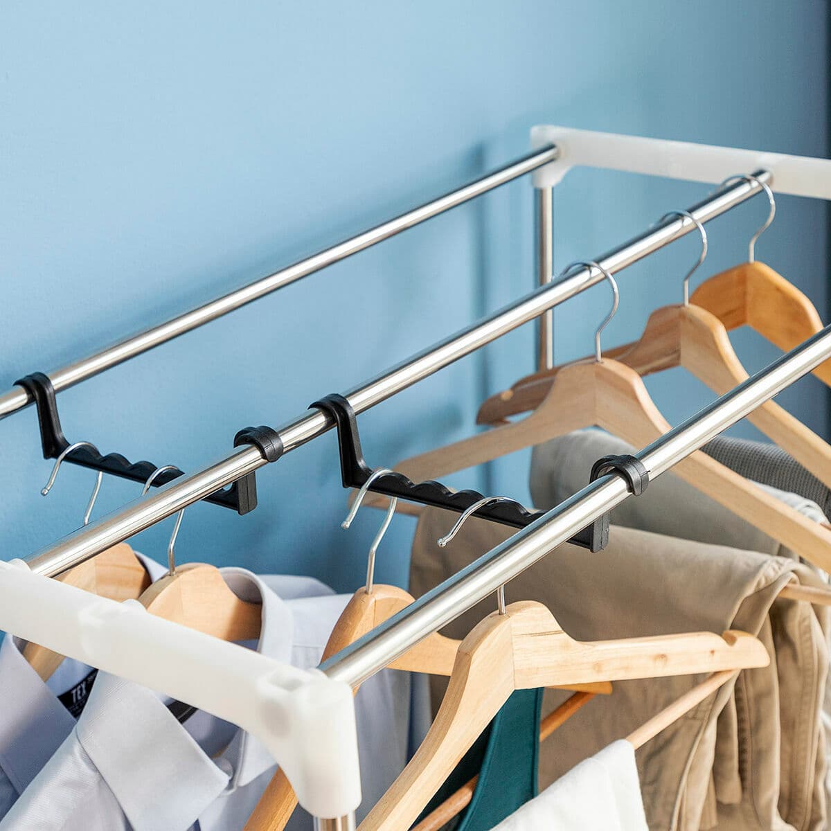 Bærbar elektrisk tørker med 2 nivåer Dupledry Blue InnovaGoods 1200 W - Image 4