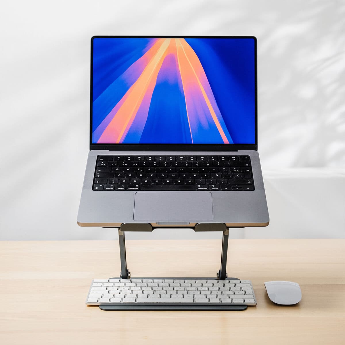 Zusammenklappbarer und verstellbarer Laptop-Ständer Lastan InnovaGoods - Image 2