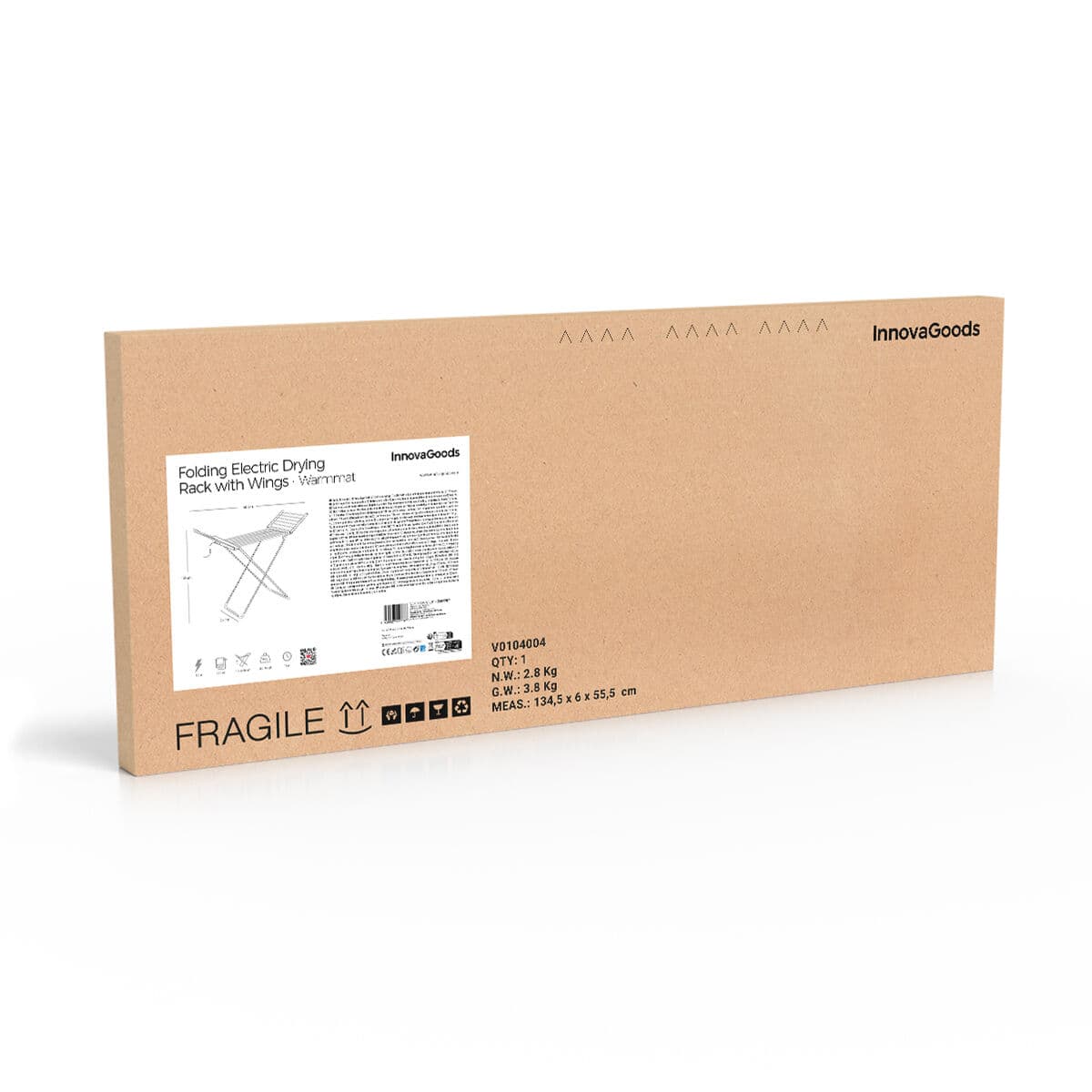 Faltbarer elektrischer Wäscheständer mit Flügeln, Touchscreen, Timer und Temperaturregelung Warmmat InnovaGoods 230 W 20 Stäbe - Image 11