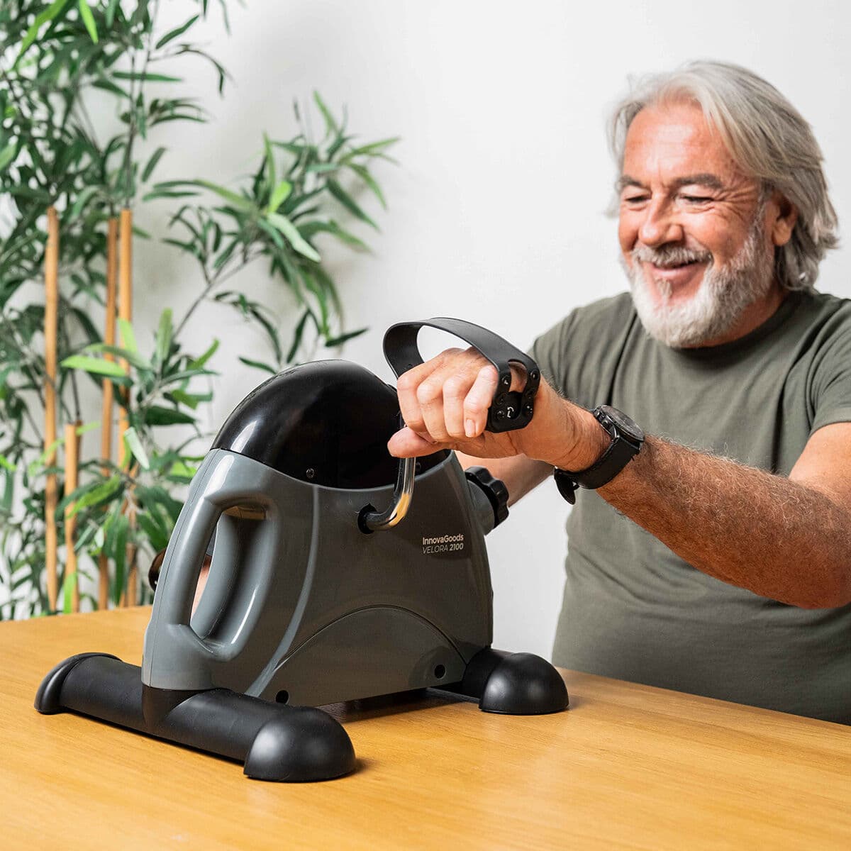 Pedaleador Estático para Piernas y Brazos con Esterilla Velora 2100 InnovaGoods - Image 2