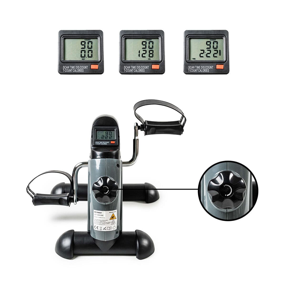 Pedaleador Estático para Piernas y Brazos con Esterilla Velora 2100 InnovaGoods - Image 9