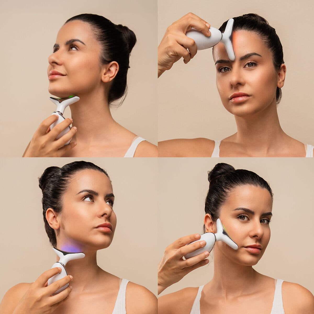 Masajeador Facial Eléctrico Reafirmante para Cara y Cuello con LED, EMS y Calor Selora InnovaGoods - Image 3
