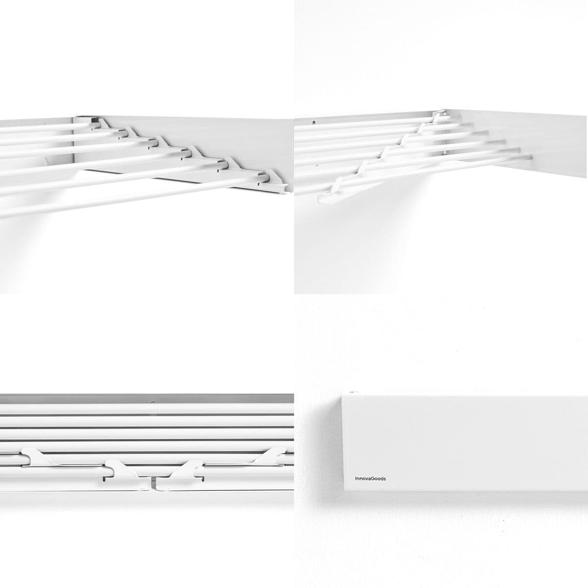 Tendedero de Pared Plegable Extensible Retráctil Dryva 100 InnovaGoods - Image 6