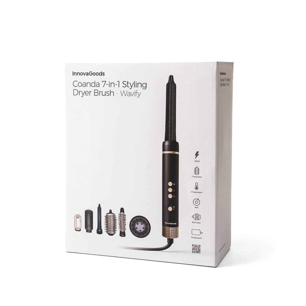 Jonowa Wielofunkcyjna Szczotka Susząca i Modelująca z Technologią Coanda i 7 Akcesoriami Wavify InnovaGoods - Image 14