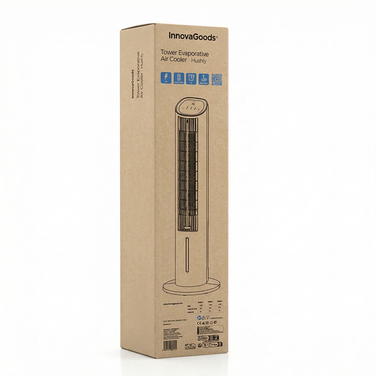 Prijenosni Višenamjenski Toranjski Isparivački Klima Uređaj s Daljinskim Upravljačem Hushly InnovaGoods - Image 8