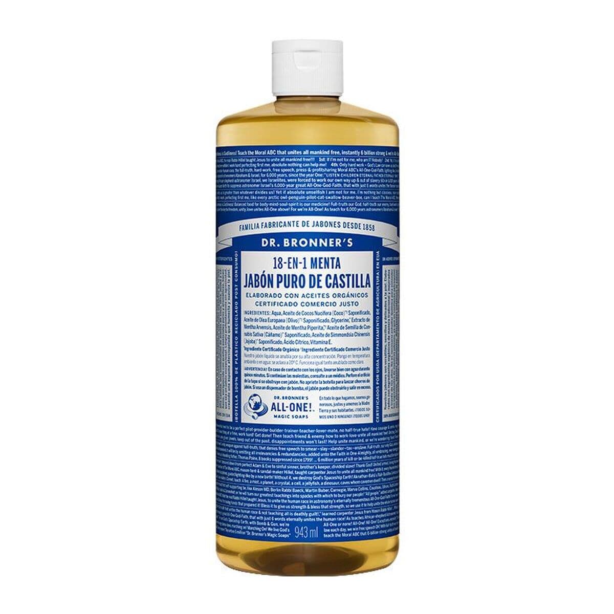 Skystas muilas Dr Bronner's 945 ml Mėtos
