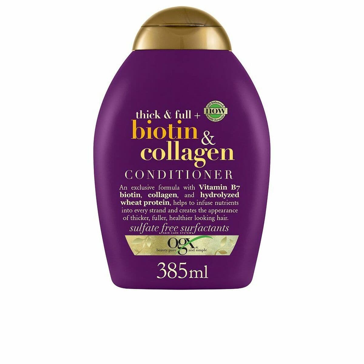 Acondicionador OGX Biotin Collagen 385 ml Colágeno Biotina Aporta volumen