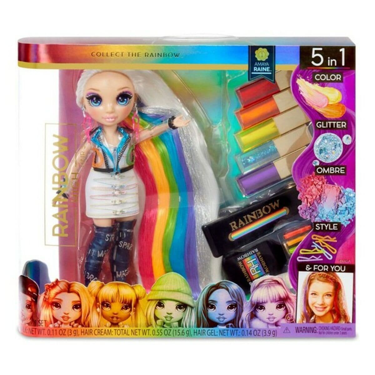 Playset Rainbow Hair Studio Rainbow High 569329E7C 5 i 1 (30 cm)