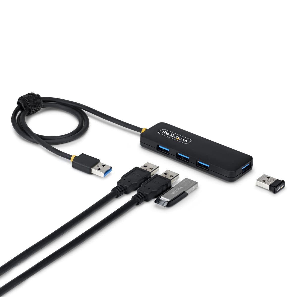 Hub USB Startech H5A4A-USB-HUB-2 Noir