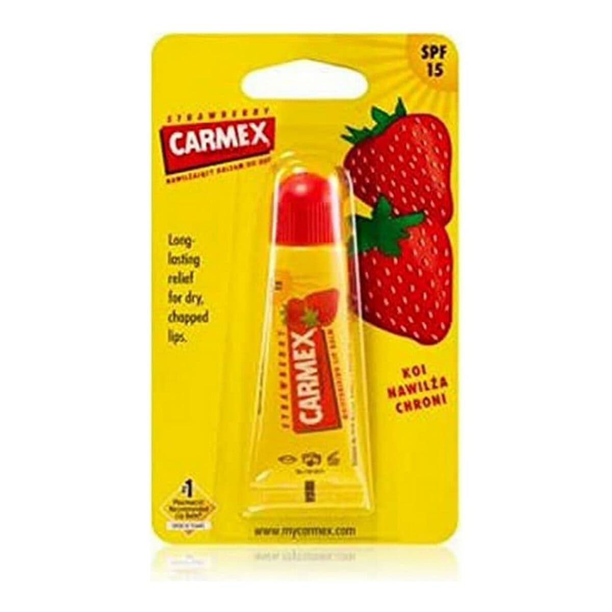 Maitinamasis lūpų balzamas Carmex Carmex Strawberry Spf 15 4,25 g
