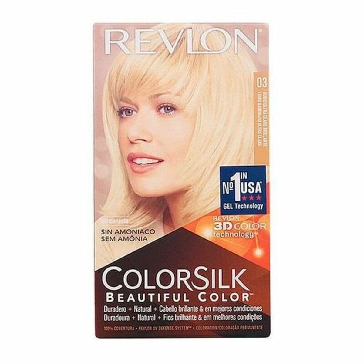 Tinte sin Amoniaco Revlon RK-76789 Rubio Ultra Claro Natural Nº 03-Rubio Ultra Claro (1 unidad)