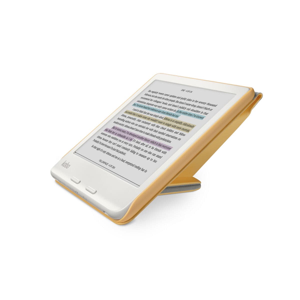 Étui pour eBook Rakuten N428-AC-YL-E-PU Jaune 7"