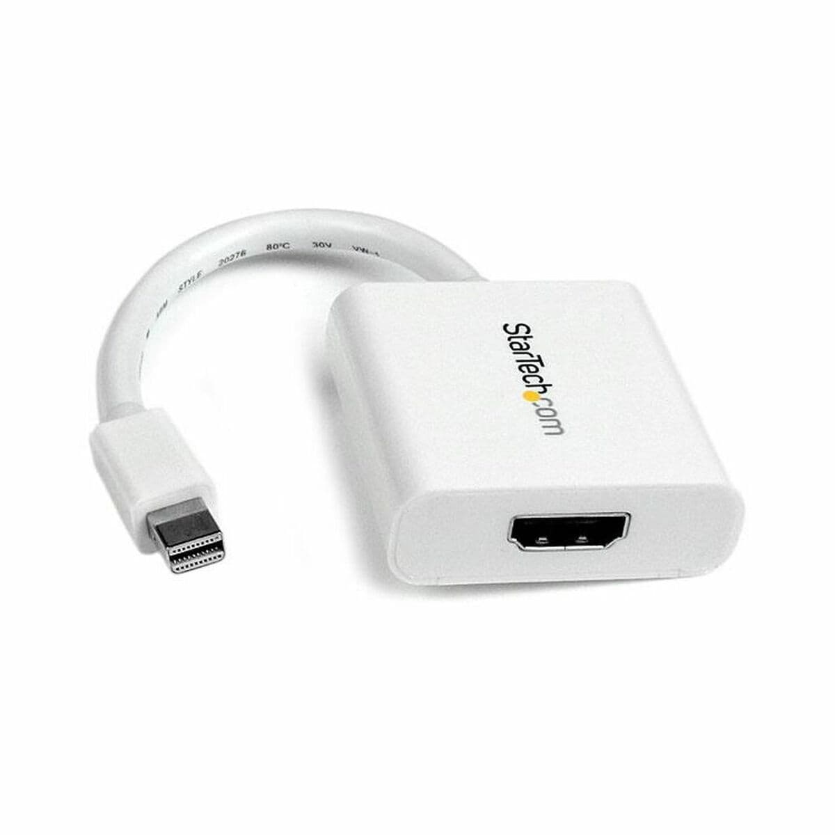 Adaptateur Mini Display Port vers HDMI Startech MDP2HDW Blanc