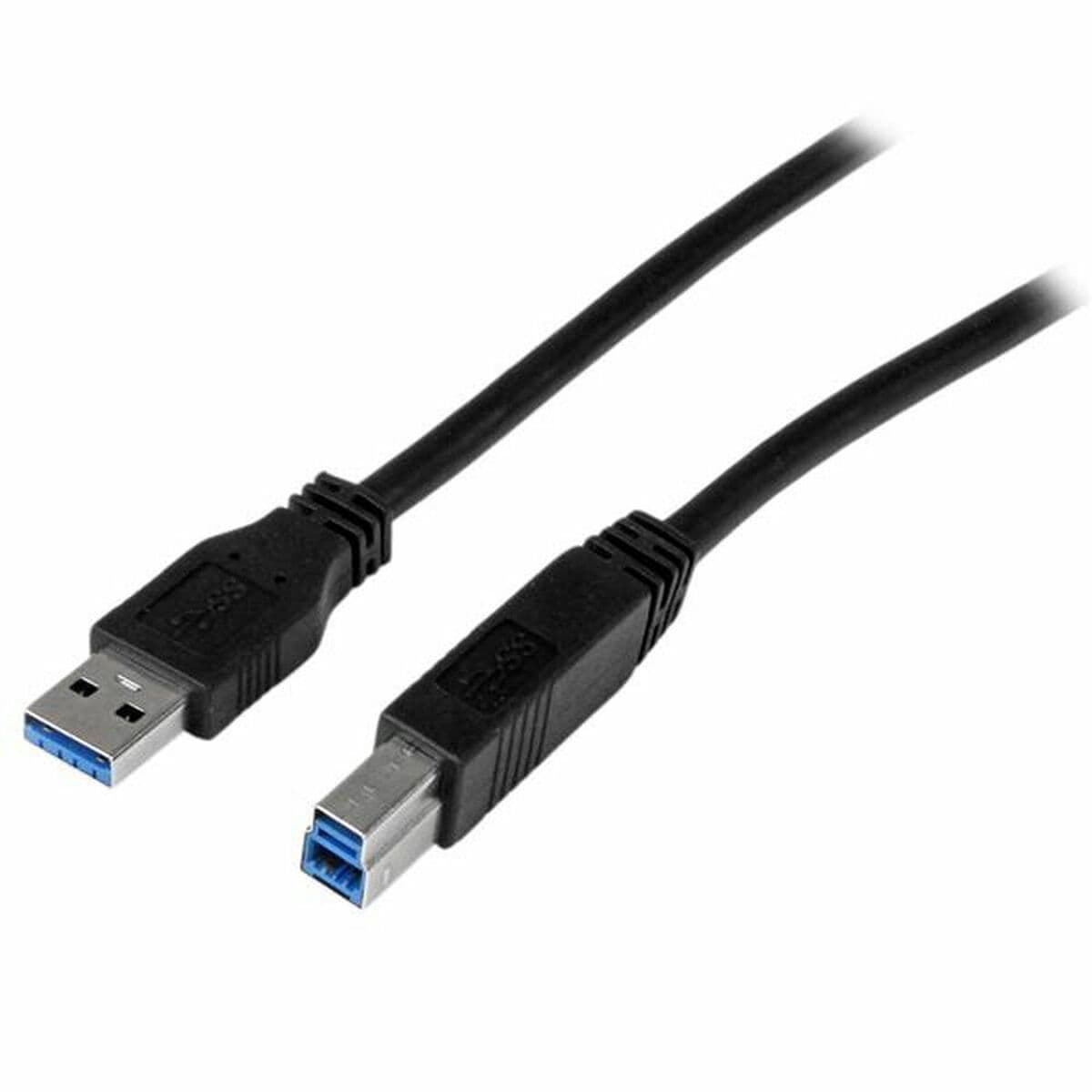 Câble USB A vers USB B Startech USB3CAB2M Noir