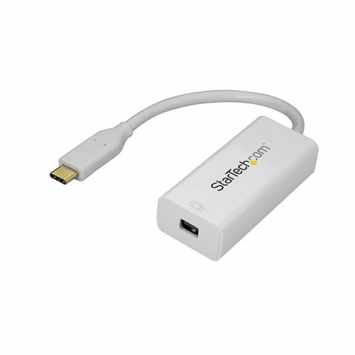 Adaptador USB C para Mini DisplayPort Startech CDP2MDP Branco 4K Ultra HD