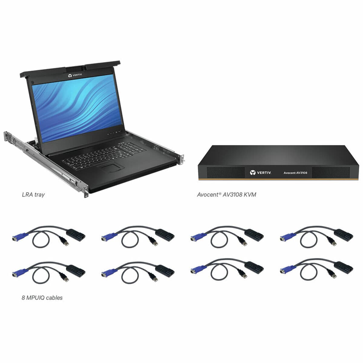 Konsol Vertiv LRA185KMM8D-001 LCD 18.5"