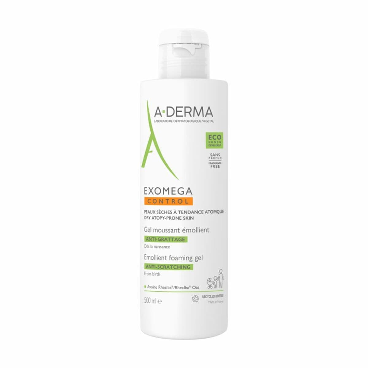 Sonnenschutzcreme für das Gesicht A-Derma Exomega Control 500 ml
