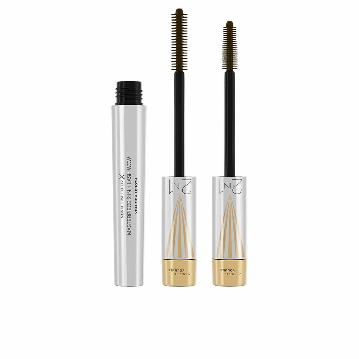 Rímel Max Factor Masterpiece 2 In 1 Lash Wow Preto Nº 02 Black brown 02-black brown 7 ml