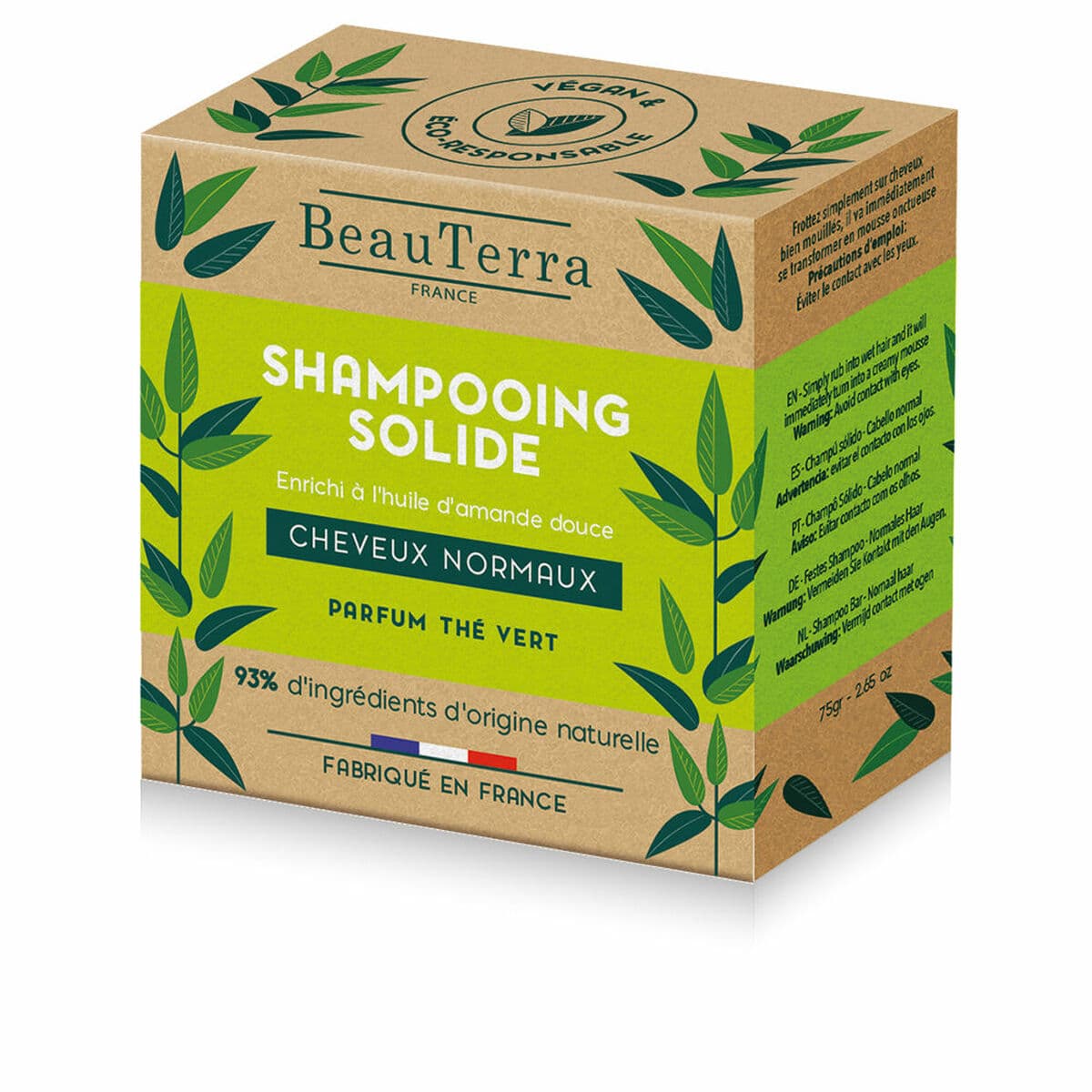 Champú Sólido Beauterra 75 g Té Verde
