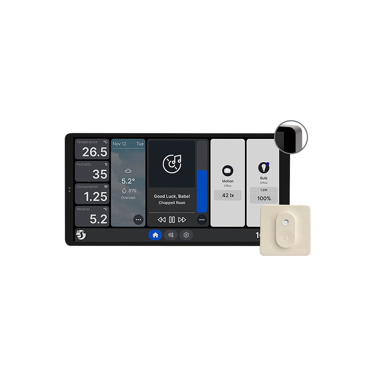 Panneau de contrôle Shelly WALL DISPLAY X2(SL)+BLUHT(IVO)