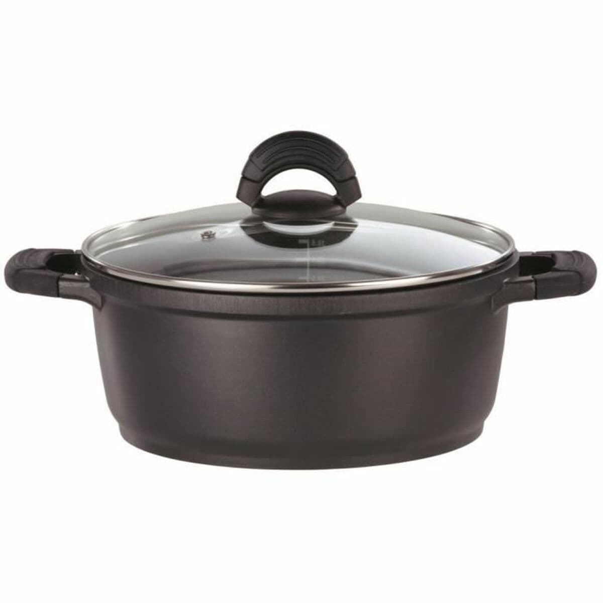 Kasserolle GSW 30 x 16 x 33 cm Schwarz Ø 28 cm