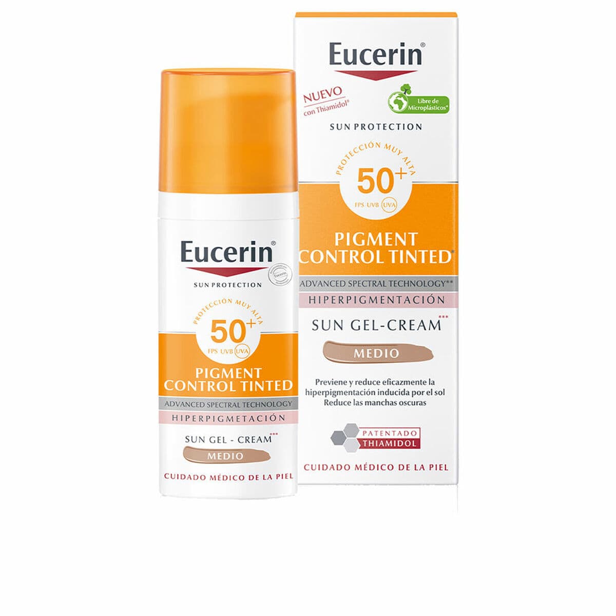 Sonnenschutzcreme für das Gesicht Eucerin Sun Protection Medium Spf 50 Spf 50+ 50 ml