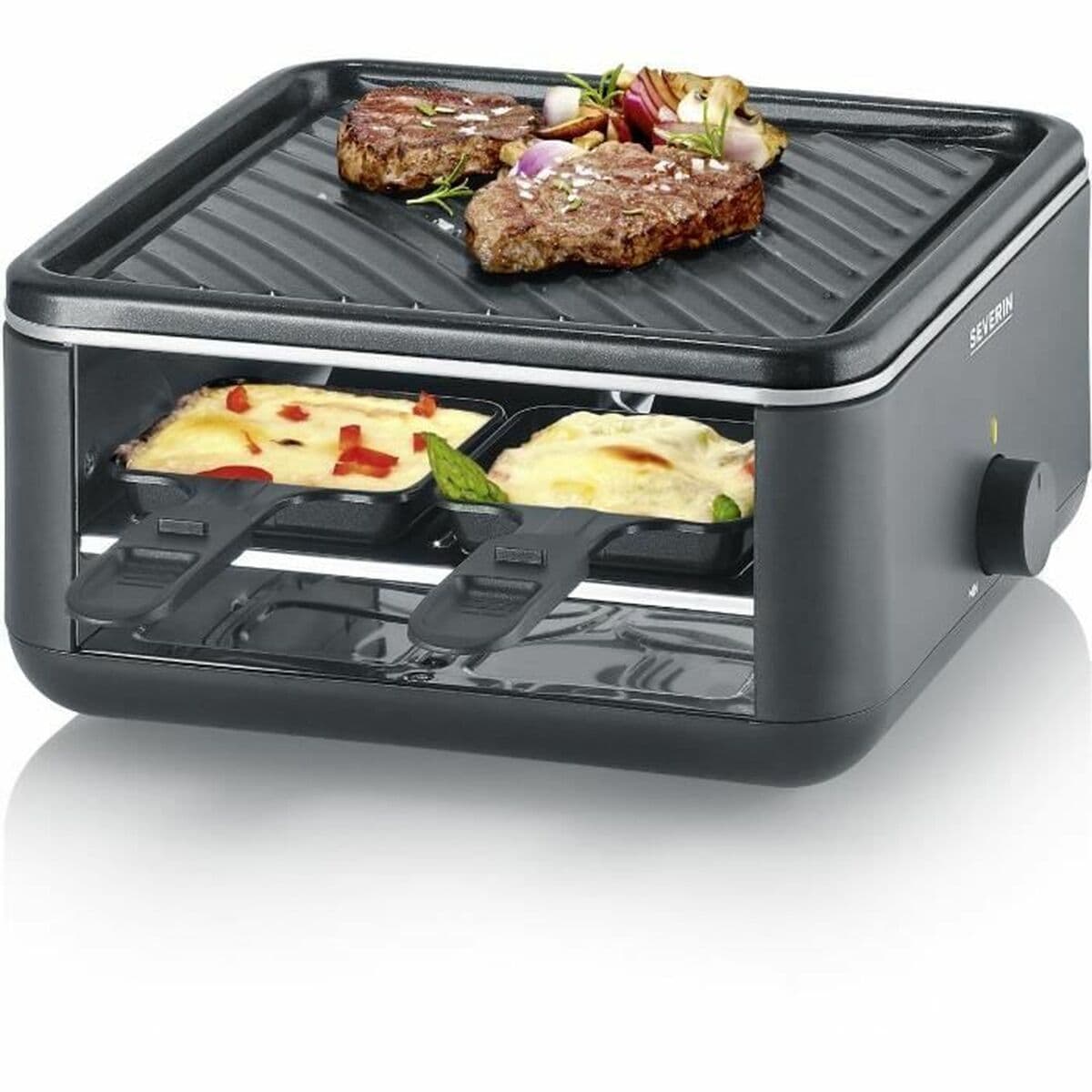 Raclette Severin RG2360 Schwarz noir 24 x 24 cm