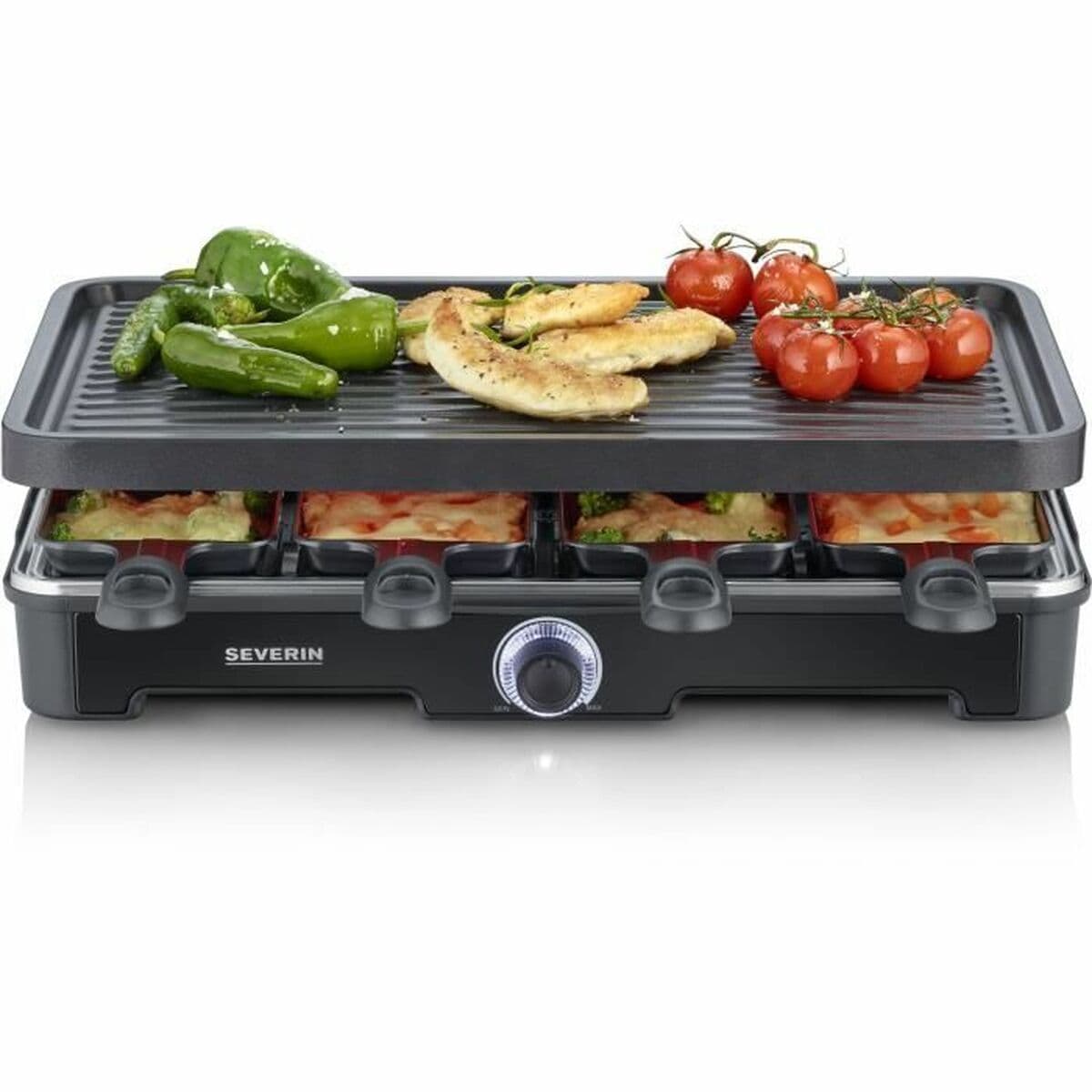 Raclette Severin RG9670 Schwarz noir 41,7 x 26,3 cm