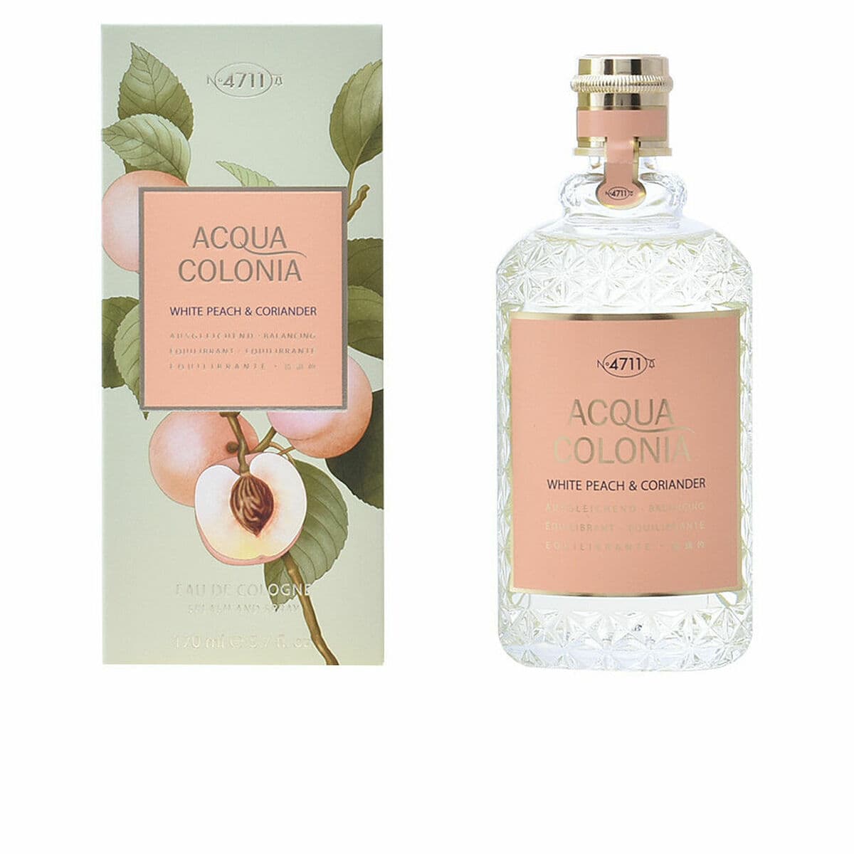 Unisex-Parfüm 4711 ACQUA COLONIA WHITE PEACH & CORIANDER EDC 170 ml