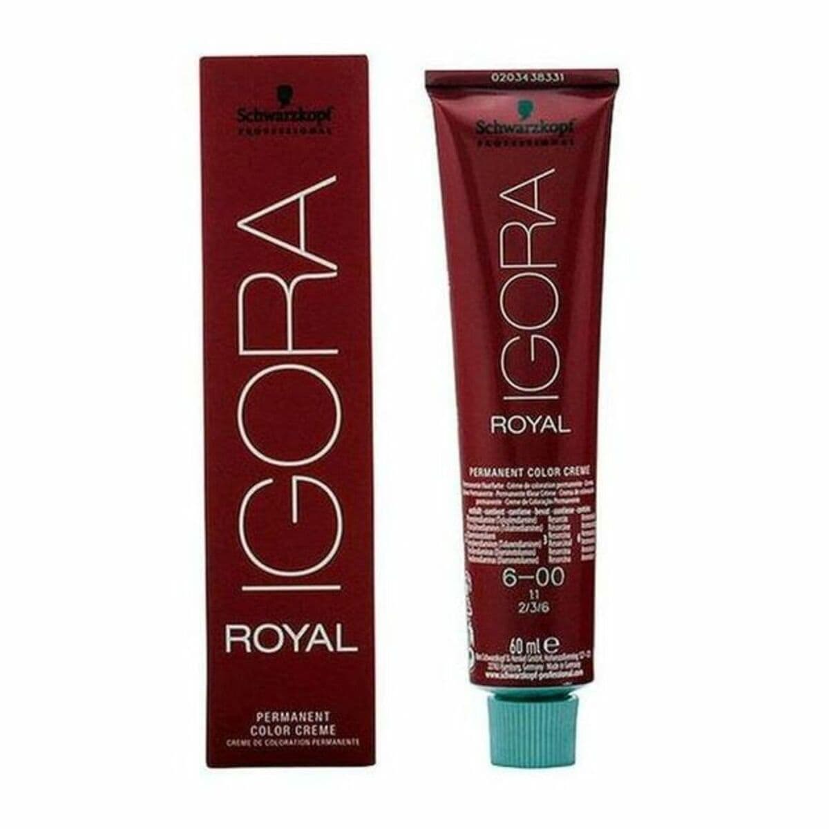 Noturīga Krāsa Schwarzkopf Igora Royal Nº 6-00 60 ml