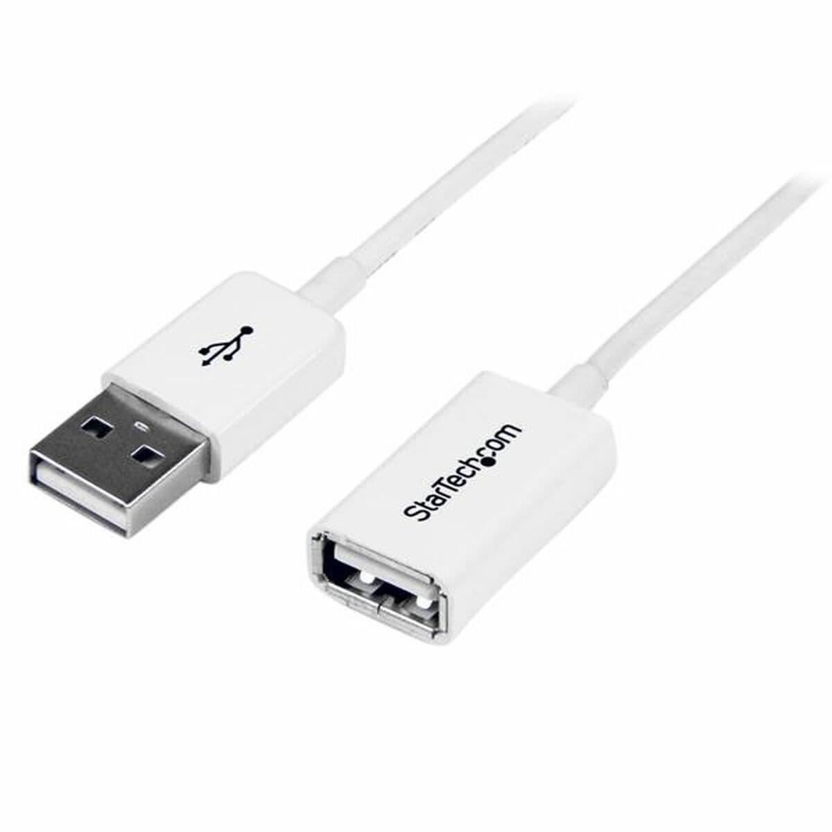 Câble USB Startech USBEXTPAA1MW Blanc