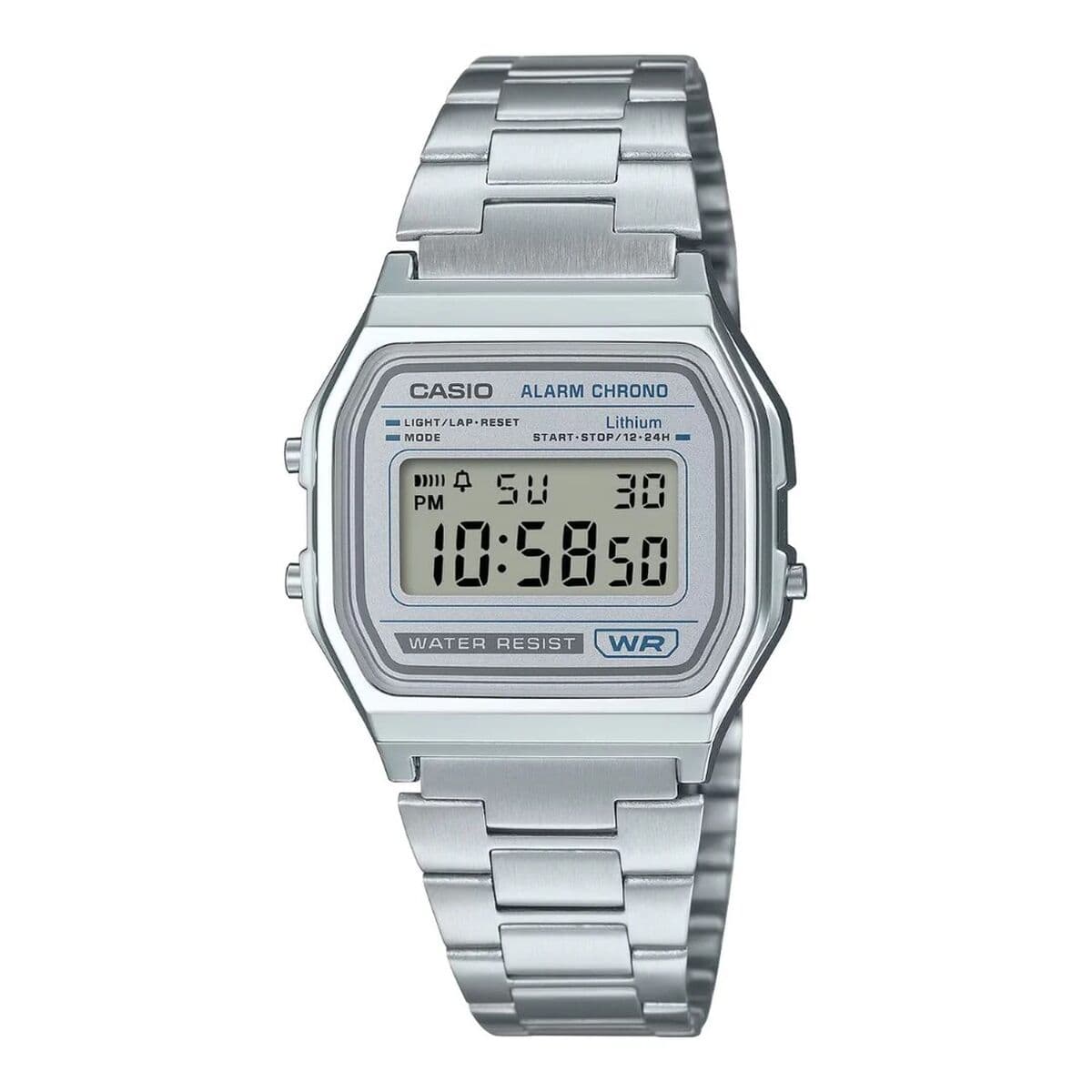 Herrenuhr Casio A158WEA-7EF Silberfarben (Ø 33 mm)