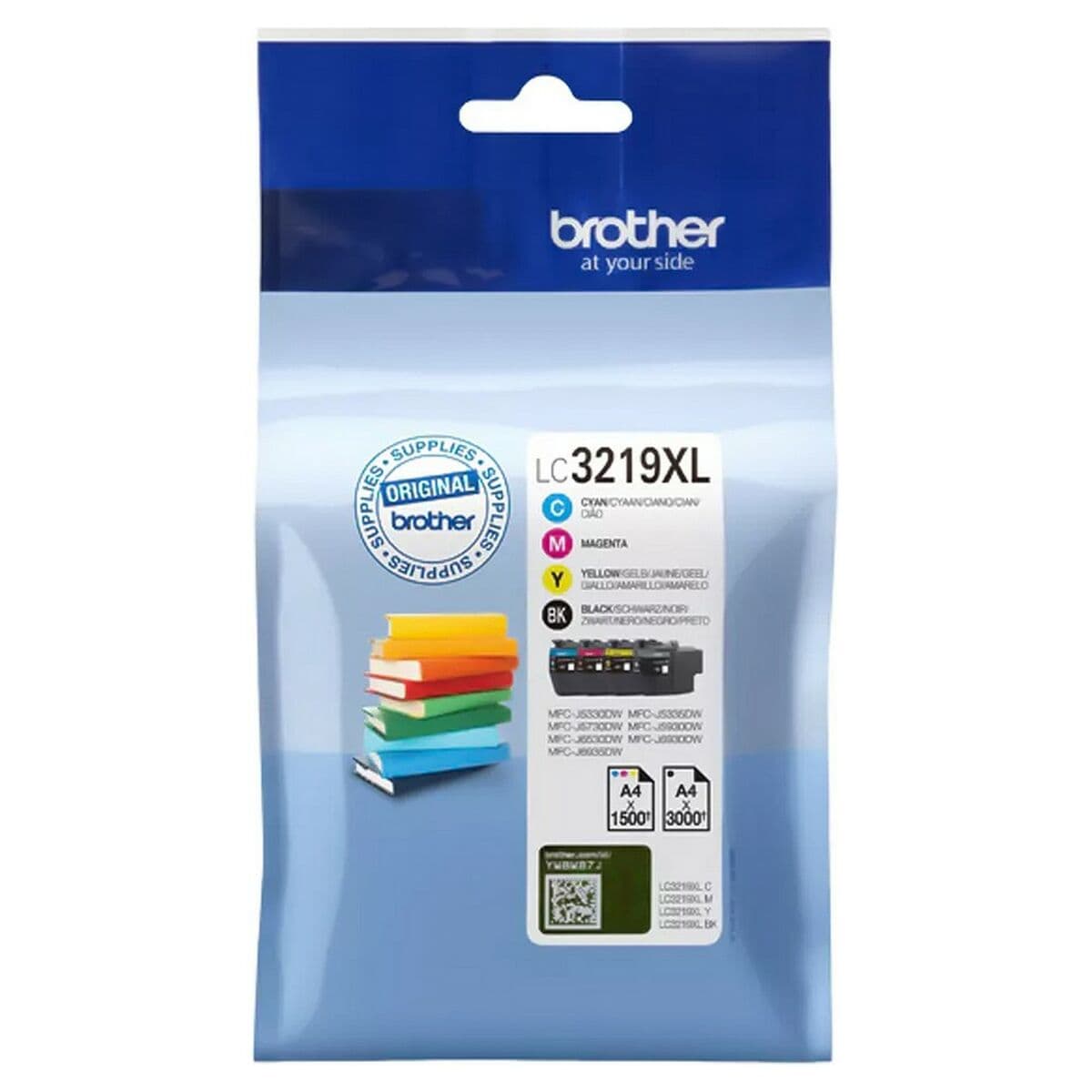 Cartouche d'Encre Compatible Brother LC3219XLVAL Jaune Noir Multicouleur Cyan Magenta
