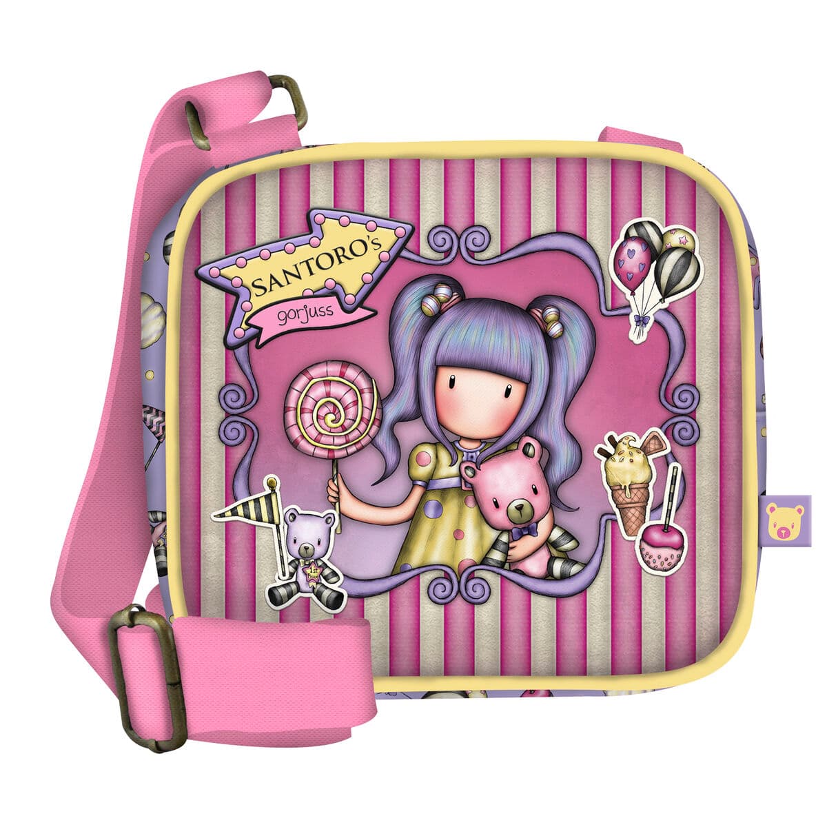 Bolso Bandolera Gorjuss First prize Lila (16.5 x 15 x 6.5 cm)