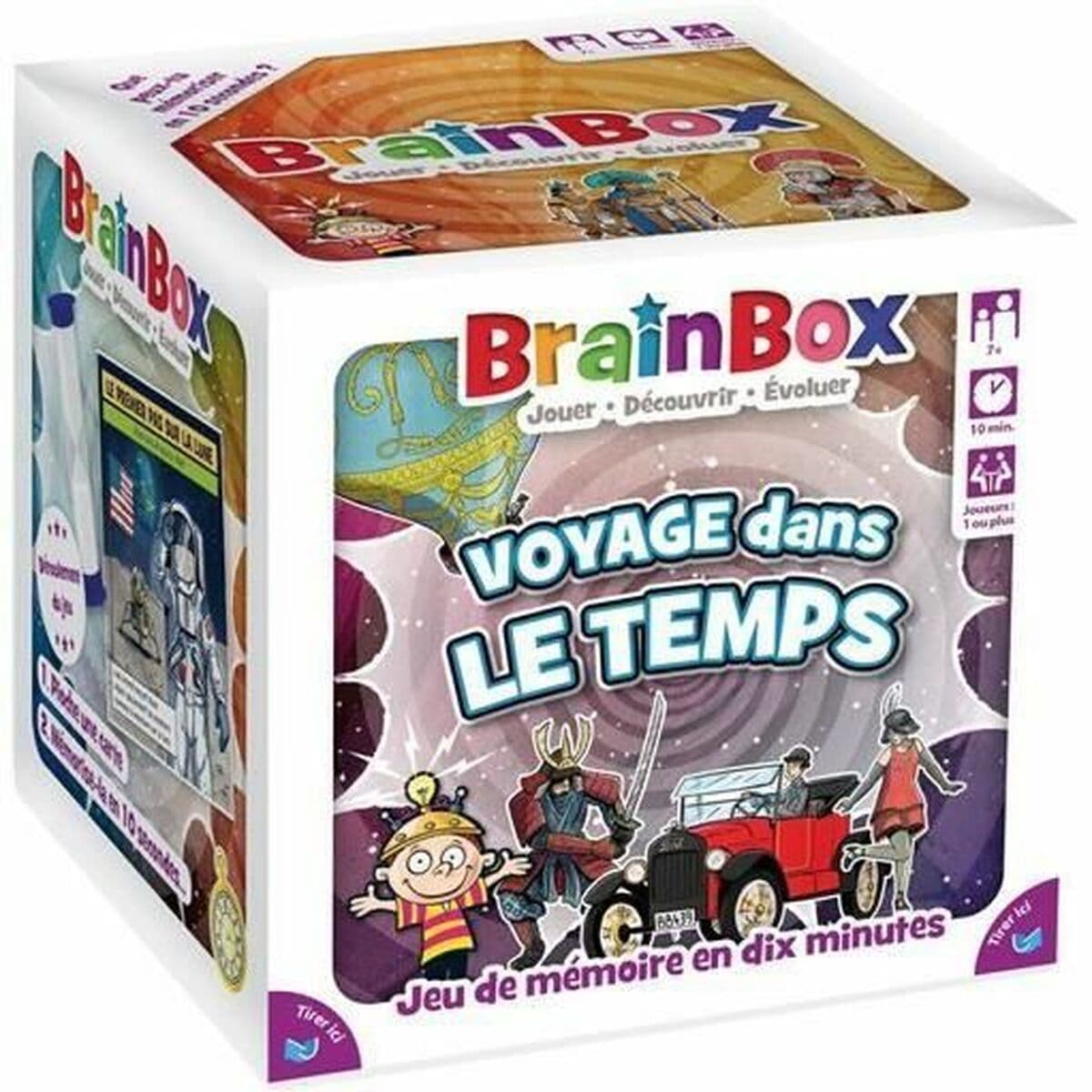 Juego de Mesa Asmodee BrainBox de viajes en el tiempo 12 x 12 x 12 cm